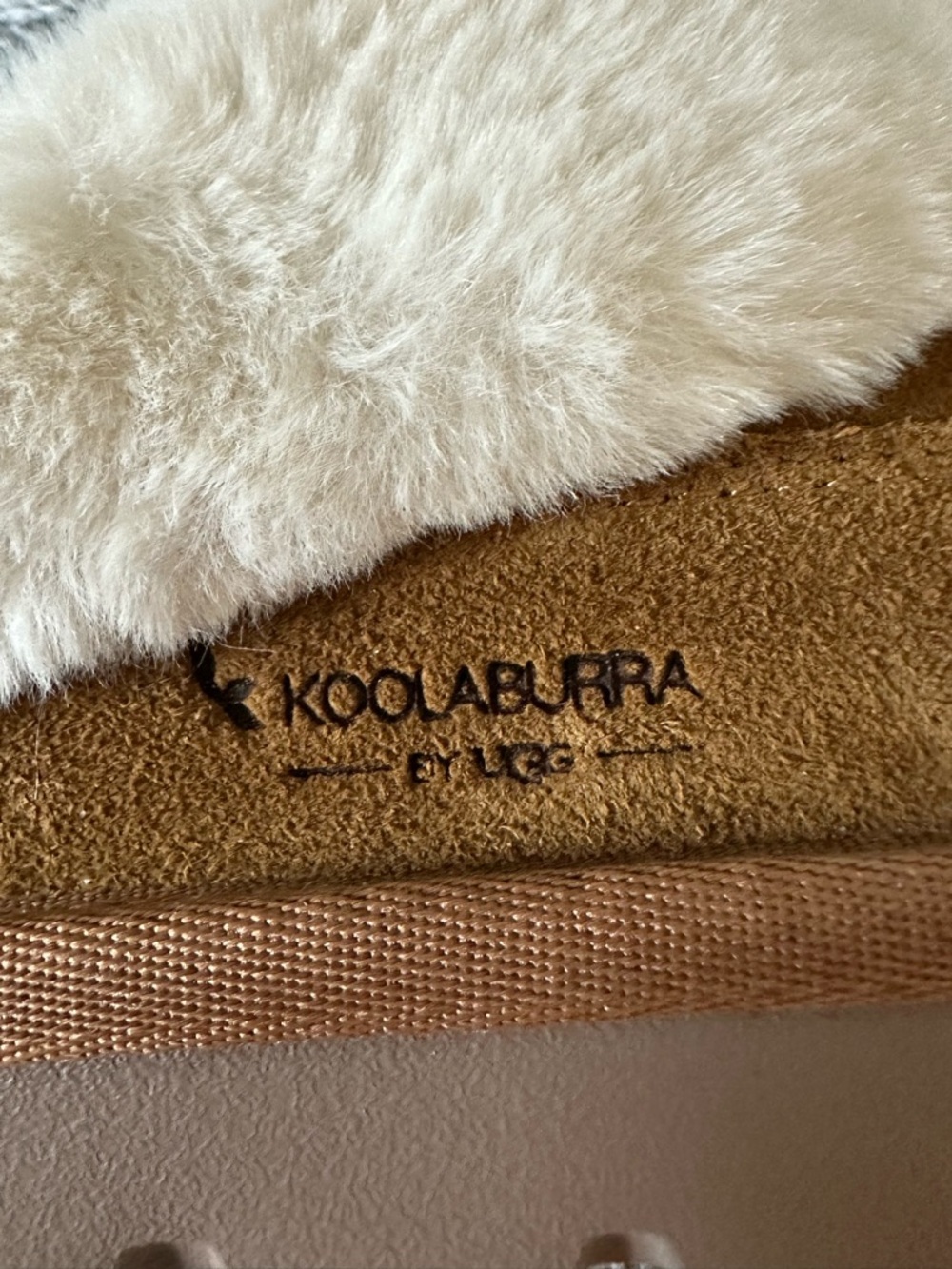 Koolaburra by UGG Tizzey Suede Platform Slippers with Cream Shearling NWOT - Picture 5 of 7